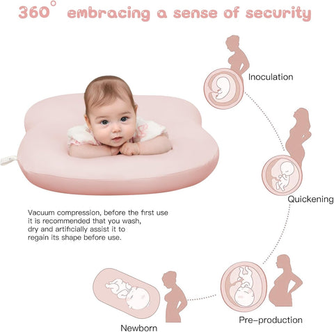 Baby Lounger for Newborn 0-24 Months Soft Cotton Infants Support Cushion