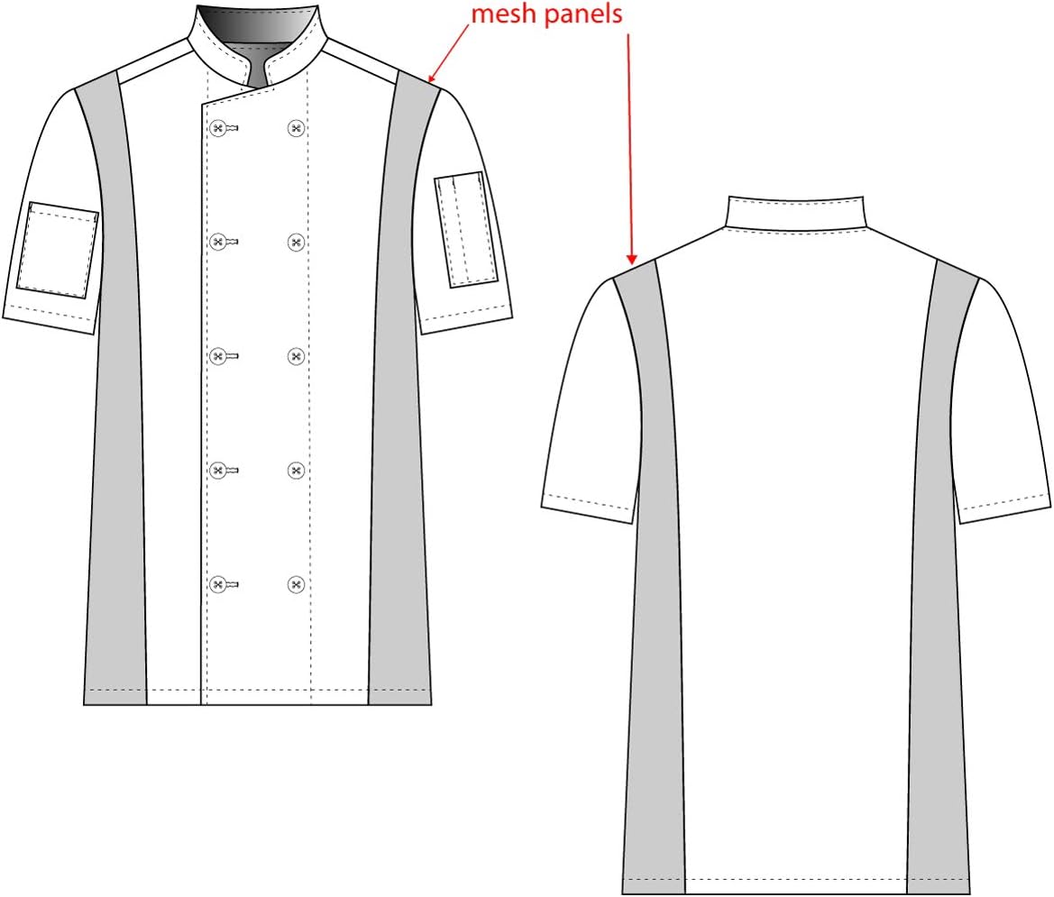 Chef Code Cool Breeze Side Vent Chef Coat