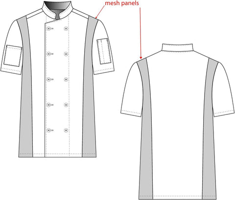 Chef Code Cool Breeze Side Vent Chef Coat
