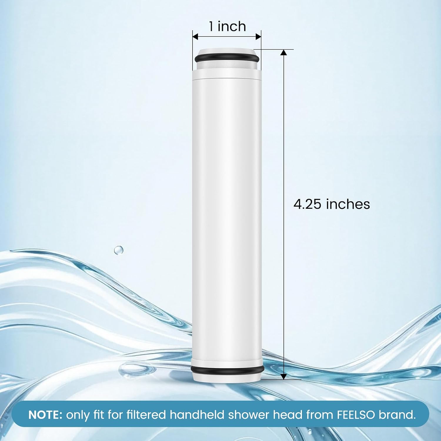 FEELSO Shower Filter for Handheld Shower Head, 4 PCS Replacement Filters