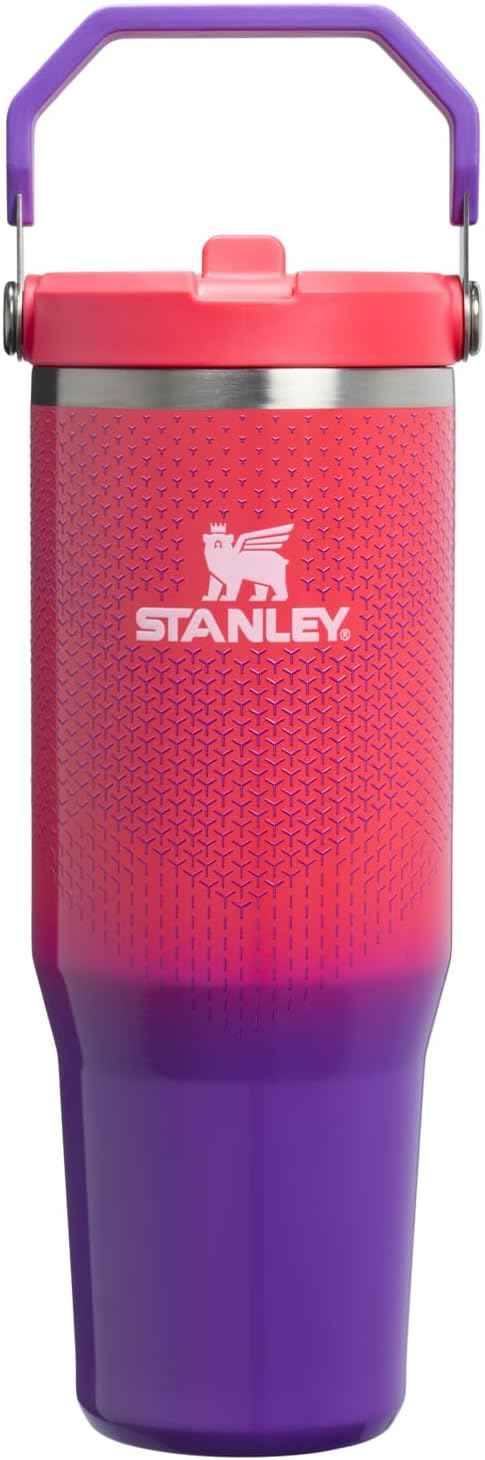 STANLEY IceFlow 2.0 Flip Straw Tumbler, 30 oz, Vermilion Hypergrip