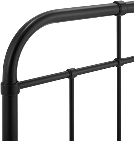 Modway Alessia Modern Farmhouse Metal Queen Headboard in Black