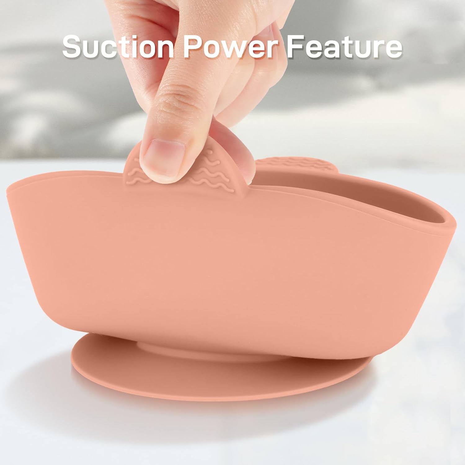 Eascrozn 3 Pack Baby Bowls with Suction and 3 Pack Baby Spoons, BPA Free