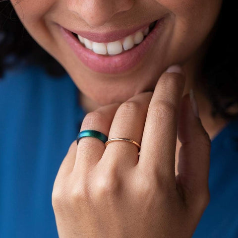 Enso Rings Thin Legend Silicone Ring | Made in The USA | Ultra Comfortable, Breathable, and Safe Silicone Ring