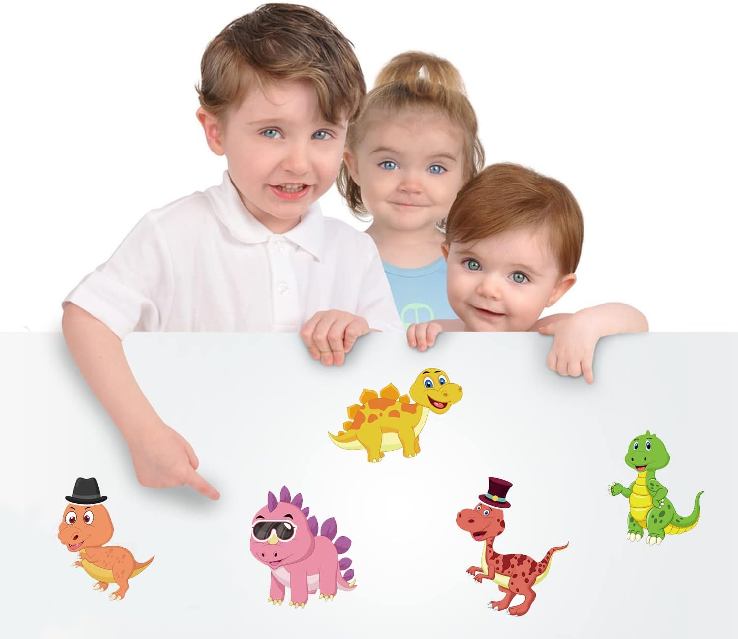 24 Sheets Make a Face Dinosaur Stickers for Boys Kids Party Favors