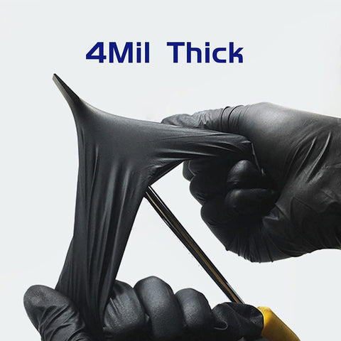 Wostar Nitrile Disposable Gloves Powder & Latex Free 4mil Touch Screen Disposable Non-Sterile Nitrile Exam Gloves