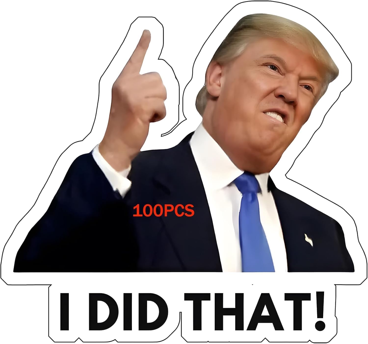 100PCS I DID that! - Waterproof Funny Decals for Car, Laptop, Water Bottle