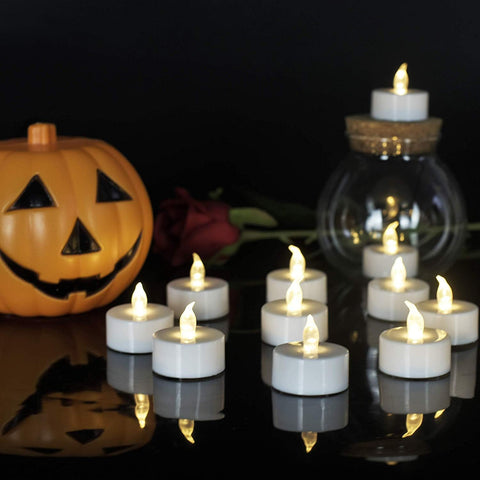 Tea Lights Flameless Battery Operated Candles. Warm White 100Pack