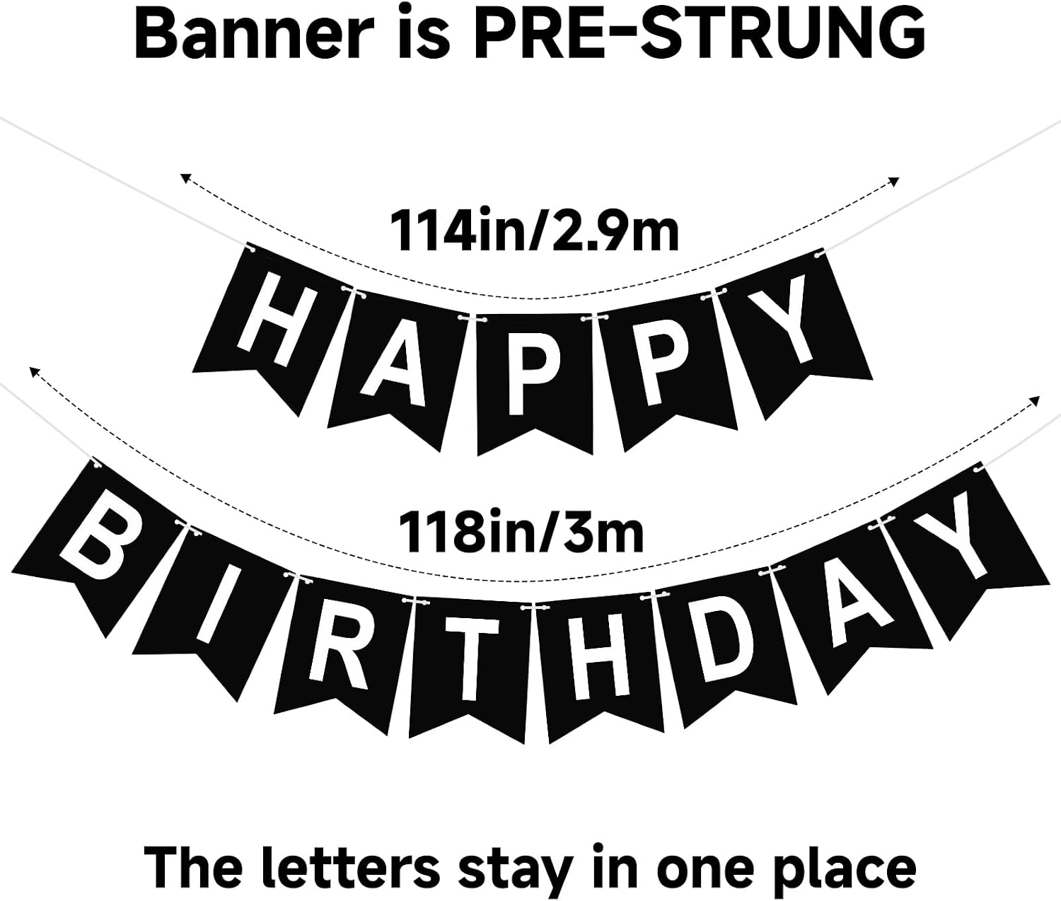 Happy Birthday Banner Birthday Party Banner NO DIY Happy Birthday Sign