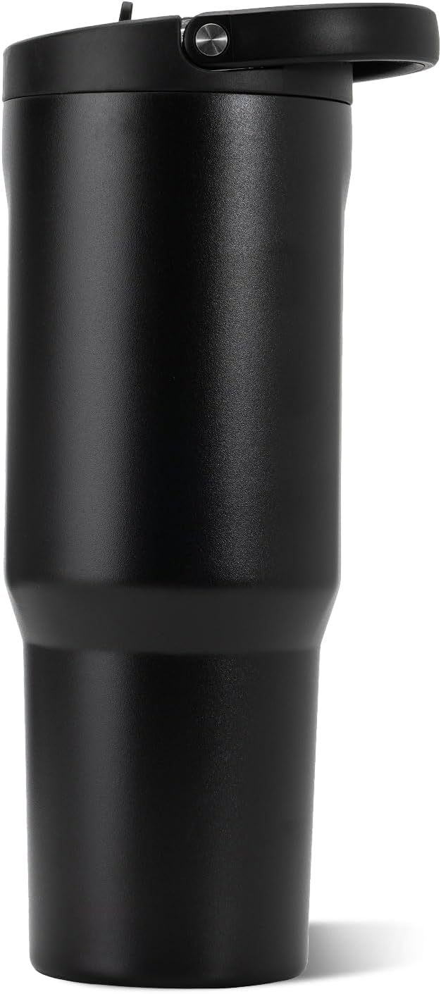 HydroJug Sport 40 oz Insulated Stainless Steel Water Bottle, Black