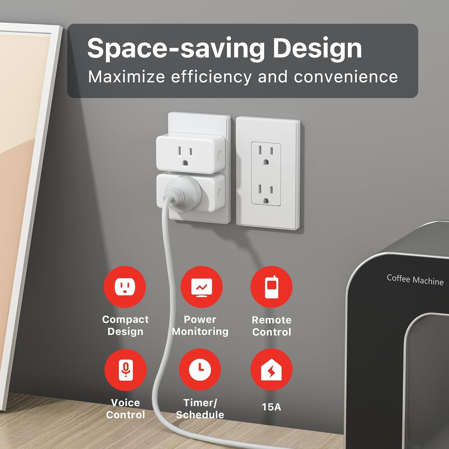 THIRDREALITY Smart Plug Gen3,Precise Real-time Power Monitoring,15A Outlet, Enhanced Zigbee Repeater,ETL Certified,ZigBee Hub Needed,Work with Home Assistant,Compatible Echo Devices and SmartThings