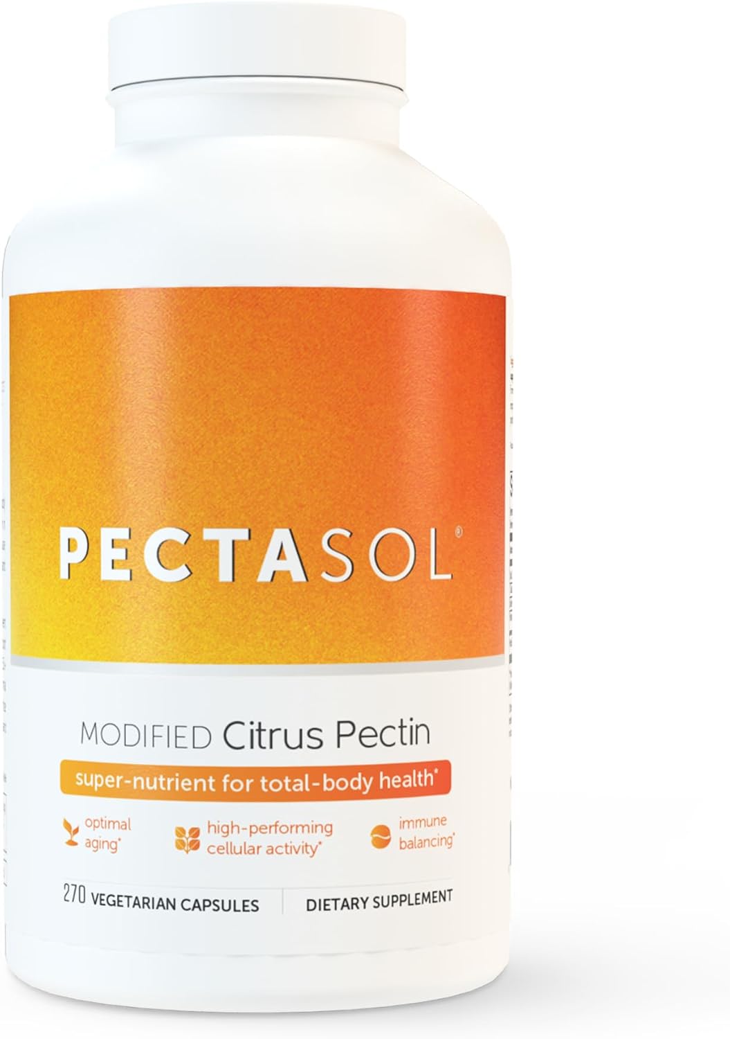 EcoNugenics PectaSol Modified Citrus Pectin Supplement – 270 Capsules