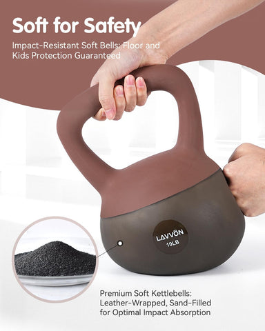 Soft Kettlebell - Cushioned Impact-Resistant Base and Anti-Slip