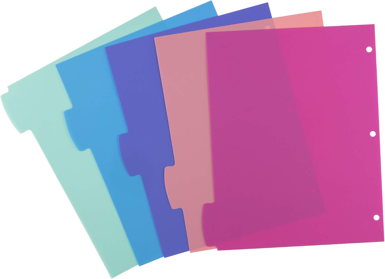 Avery Big Tab Write & Erase Dividers, 5-Tab, Pastel, 1 Set