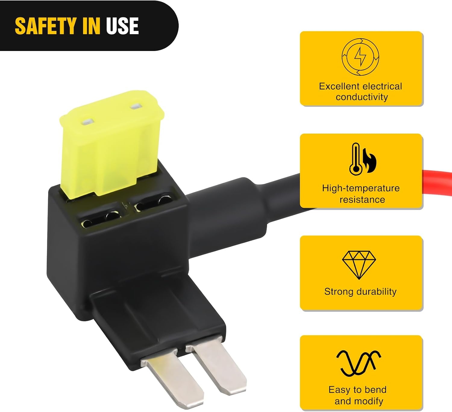 Nilight 10 Pack Micro2 Car Add a Circuit ATR Blade Fuse Tap Adapter | Micro II Fuses Holder with 20Amp Fuse Adding Additional Circuit Without Cutting Splicing Wires