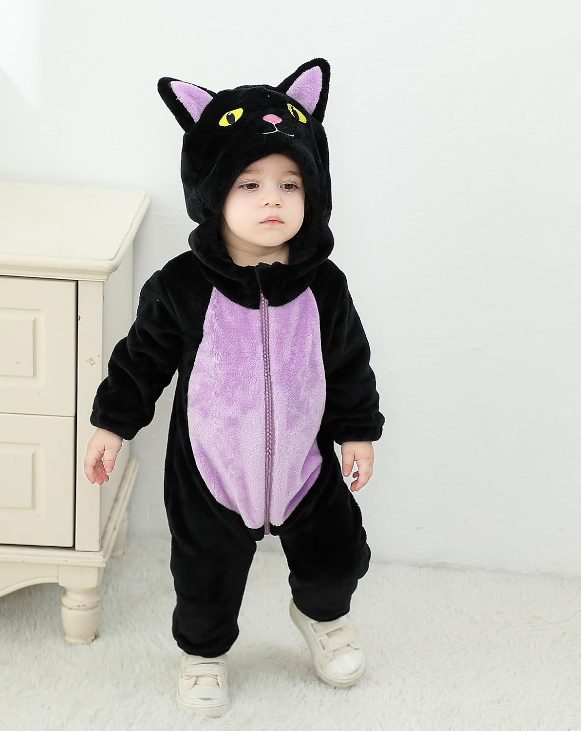Toddler Baby Black Cat Costume Halloween Outfit