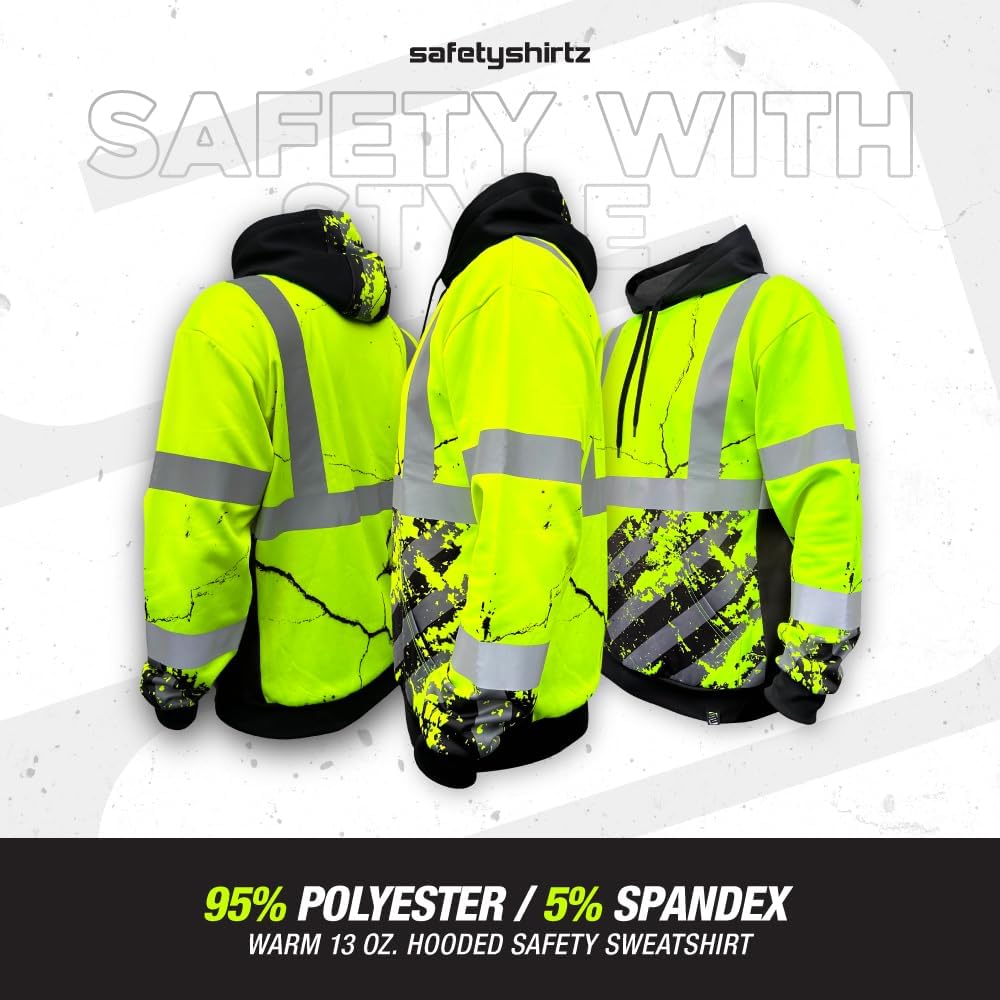 SafetyShirtz SS360 ANSI Class 3 Type R Graphic Hoodie