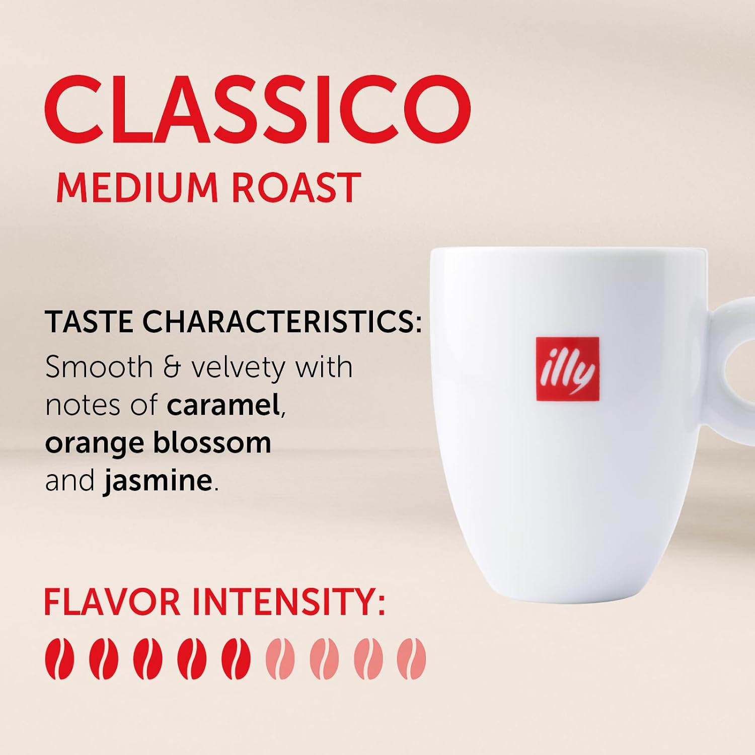 illy Coffee K Cup Pods, Classico Medium Roast, 20 Count, 4 Pack
