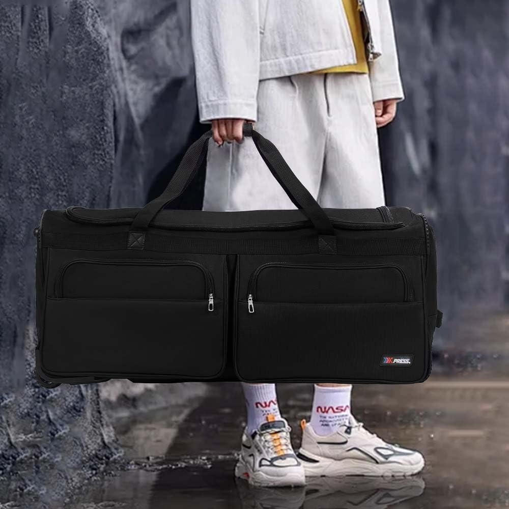 42'' Large Rolling Duffle Bag w/Wheels and Handle