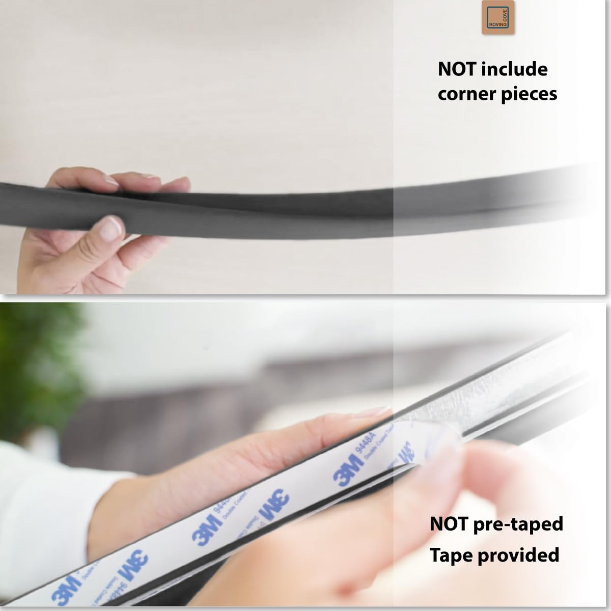 Roving Cove Furniture Edge Protector, Desk Edge Cover, Large 12ft Edge Only