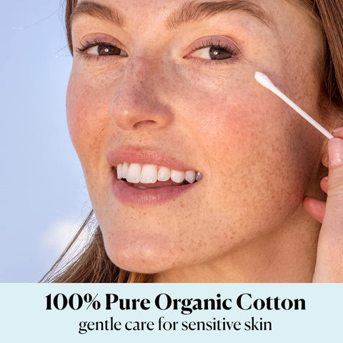 Sky Organics Organic Cotton Swabs 500 Ct, 100% Pure, Natural, Chlorine-Free