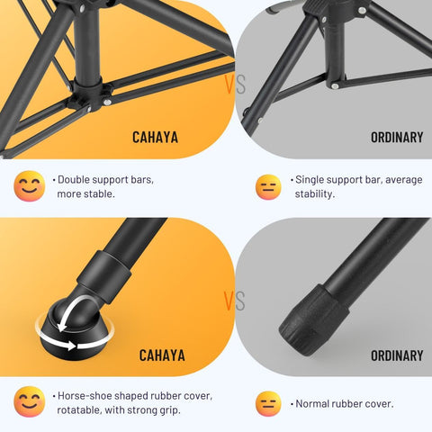CAHAYA Sheet Music Stand Foldable Tri-fold Panel Portable for Travel