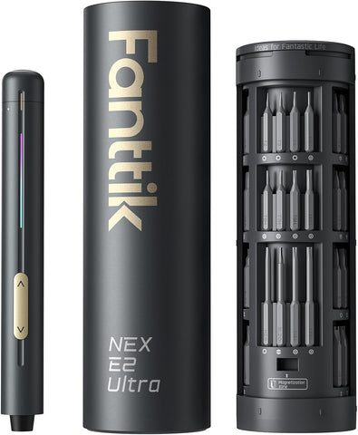 Fanttik E2 Ultra Electric Screwdriver, Screwdriver for Electronics (Grey)