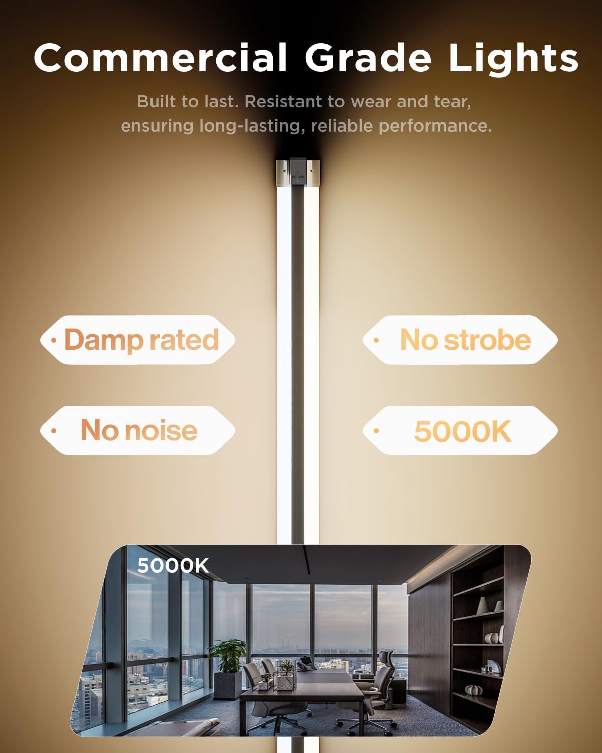 Sunco 10 Pack LED Shop Lights 4FT, Plug in Linkable, White, 40W=150W