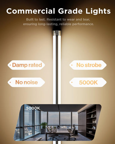 Sunco 10 Pack LED Shop Lights 4FT, Plug in Linkable, White, 40W=150W