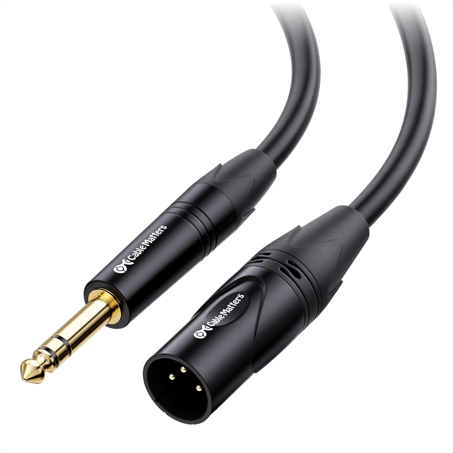 Cable Matters 6.35mm 1/4 Inch TRS to XLR Cable, Male to Male, 10ft