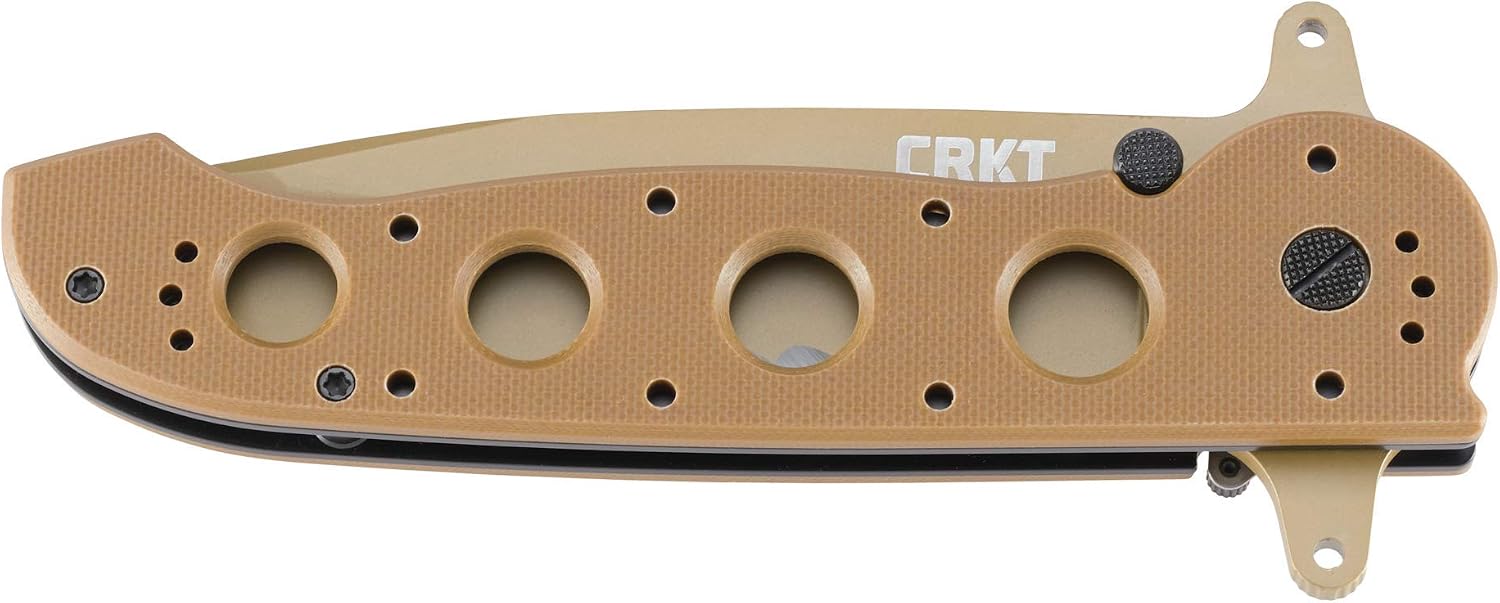 CRKT M16-14DSFG Folding Knife with Liner Lock, Desert Tan, M16-14DSFG