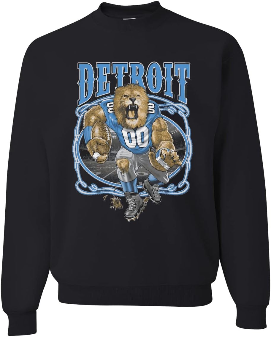 Wild Bobby Hometown City Detroit Fan | DET Fantasy Football Fan Pride Sports Crewneck Sweatshirt