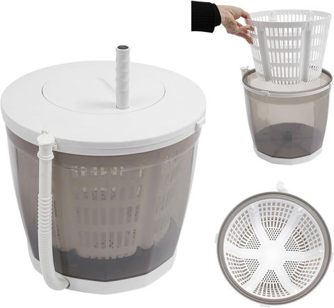 Hand Crank Manual Washing Machine 2 in 1manual Clothes Washer and Dryer Portable Spin Dryer Non Electric Washing Machine Clothes Wringer for Rv Camping Travel