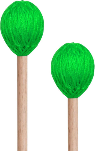 Yolyoo Medium Hard Yarn Head Keyboard Marimba Mallets with Maple Handles
