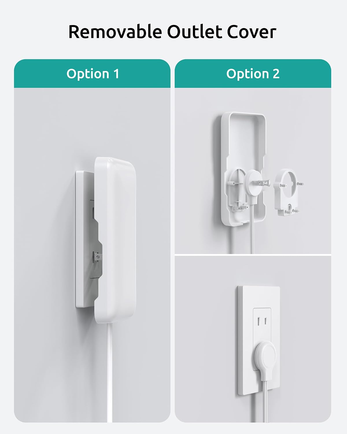 3FT Short Extension Cord Two Prong, 2 Prong to 3 Prong Outlet Adapter