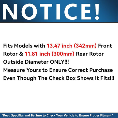 Detroit Axle - Brake Kit for 2015-2023 Mercedes-Benz C300, 2016-2018 C350e