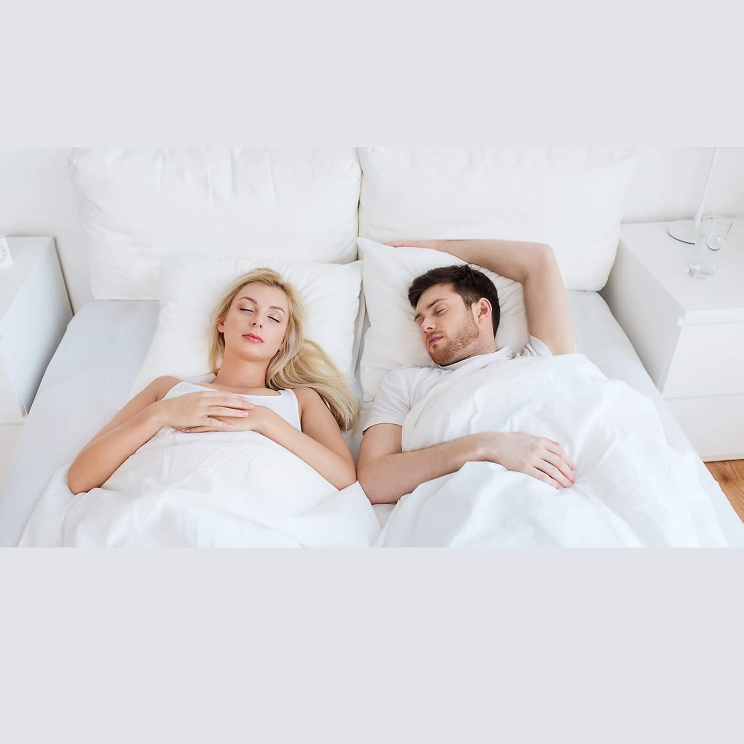 Hometex Throw Pillow Insert (Not Made in China) 20" x 36" Polyester Filled Standard Cover (2 Pack)