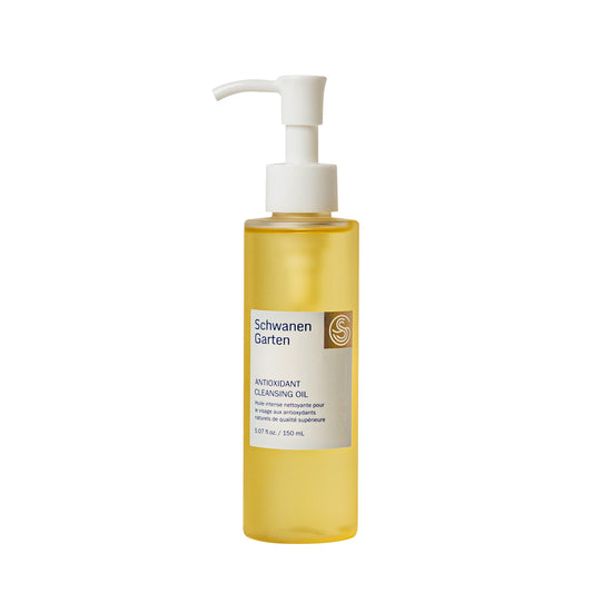 Schwanen Garten Cleansing Oil 5.07oz / 150ml - Gently oil-based deep cleanser, Makeup Remover, Organically grown & Handpicked ingredients, Vegan, Clean beauty