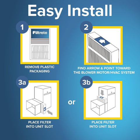 Filtrete 20x25x4 Air Filter MERV 12, MPR 1550 Certified Asthma & Allergy Friendly 2-Pack, Fits Honeywell & AprilAire, AC Furnace HVAC Filters, Pleated Electrostatic (Actual Size 19.88x24.63x4.31 in)