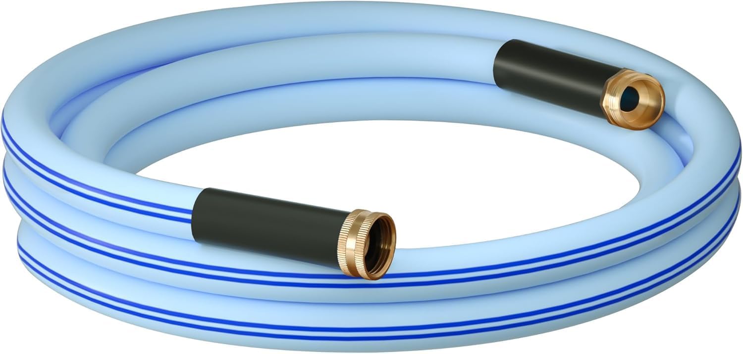 Atlantic Short Garden Hose 8 ft Blue 5/8" Heavy Duty Water Hose Extension