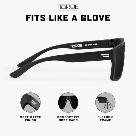 TOROE RANGE Matte Polarized Sunglasses