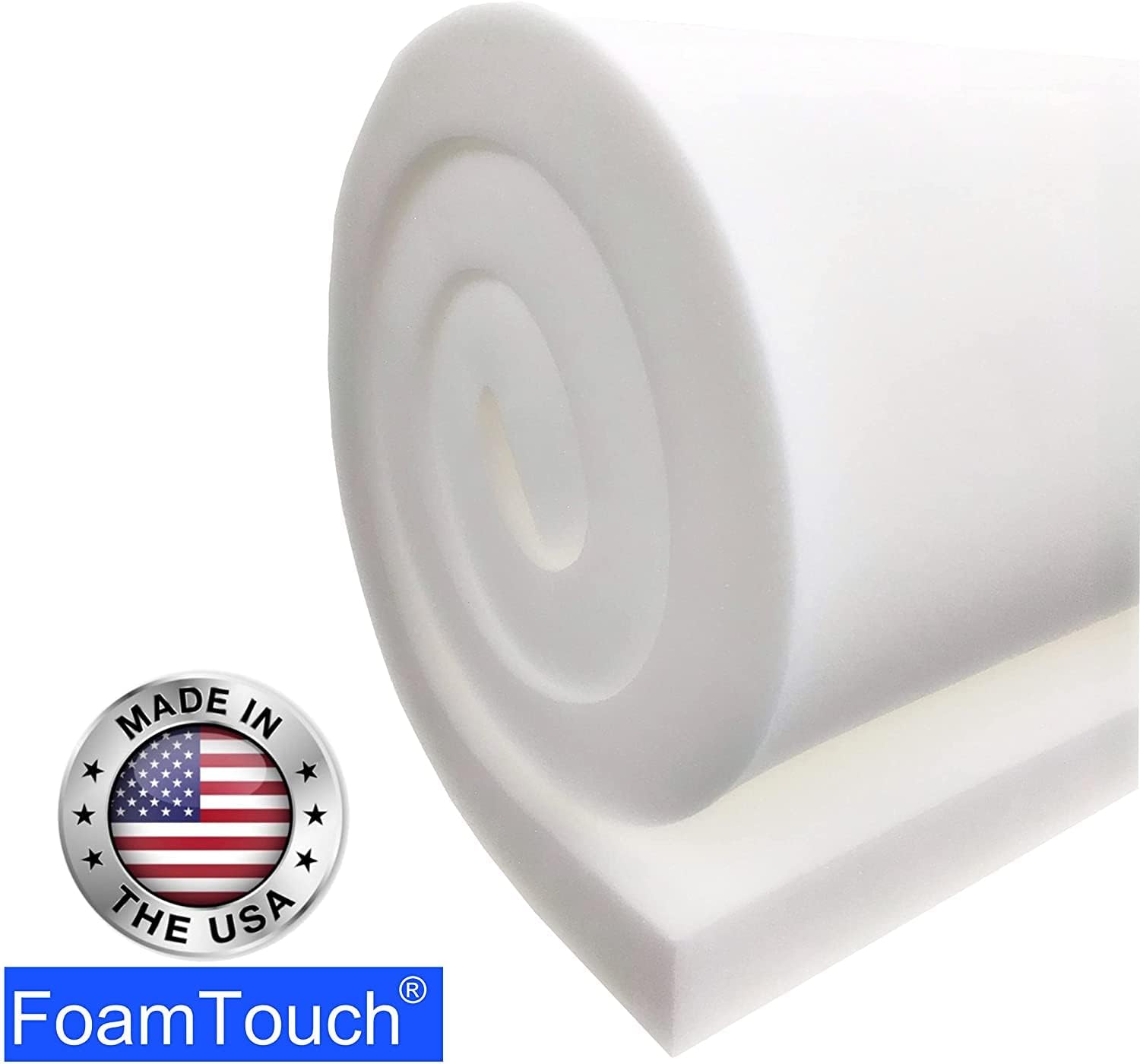 FoamTouch (2 Pack) High Density 1x24x80 Upholstery Foam, White