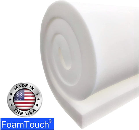 FoamTouch (2 Pack) High Density 1x24x80 Upholstery Foam, White