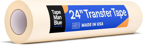 24 inch x 100 Yard Roll of Vinyl Transfer Tape Paper with Layflat Adhesive. Premium-Grade Application Tape for Vinyl Graphics and Sign Making. Made in the USA