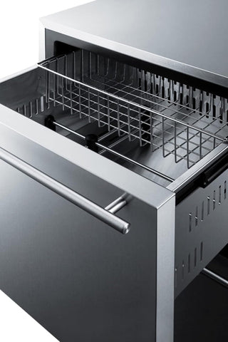Summit 24” Two Drawer Freezer, Stainless Steel - SCFF532D