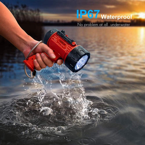 YIERBLUE Rechargeable Spotlight Flashlight with 2000,000 High Lumen LED