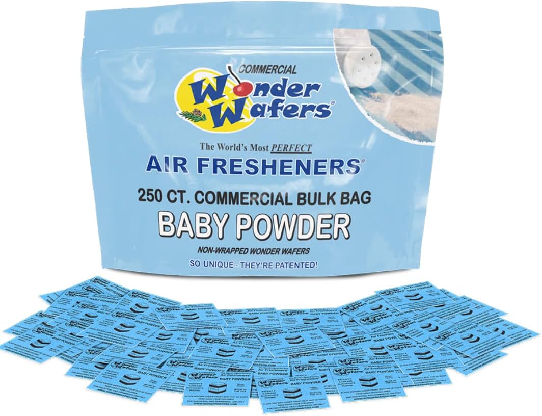 Wonder Wafers 10CT Individually Wrapped Air Fresheners CREAMY VANILLA