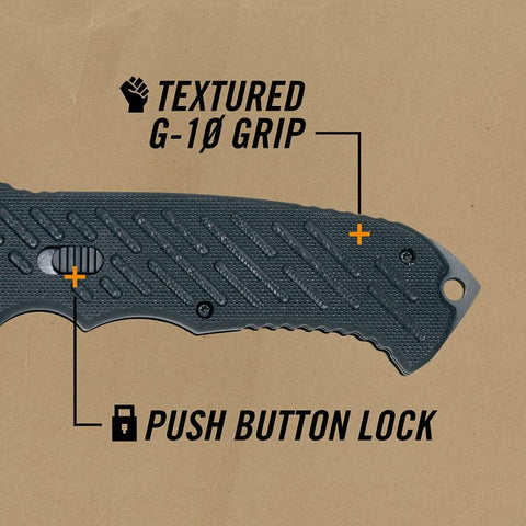 Gerber 06 FAST EDC Folding Pocket Knife, 3.8" Serrated Tanto Blade, Camping