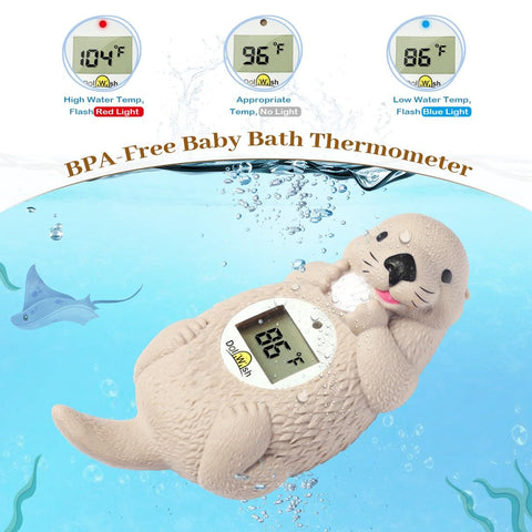 Baby Bath Thermometer for Infants Otter Baby Water Thermometer for Bathtub