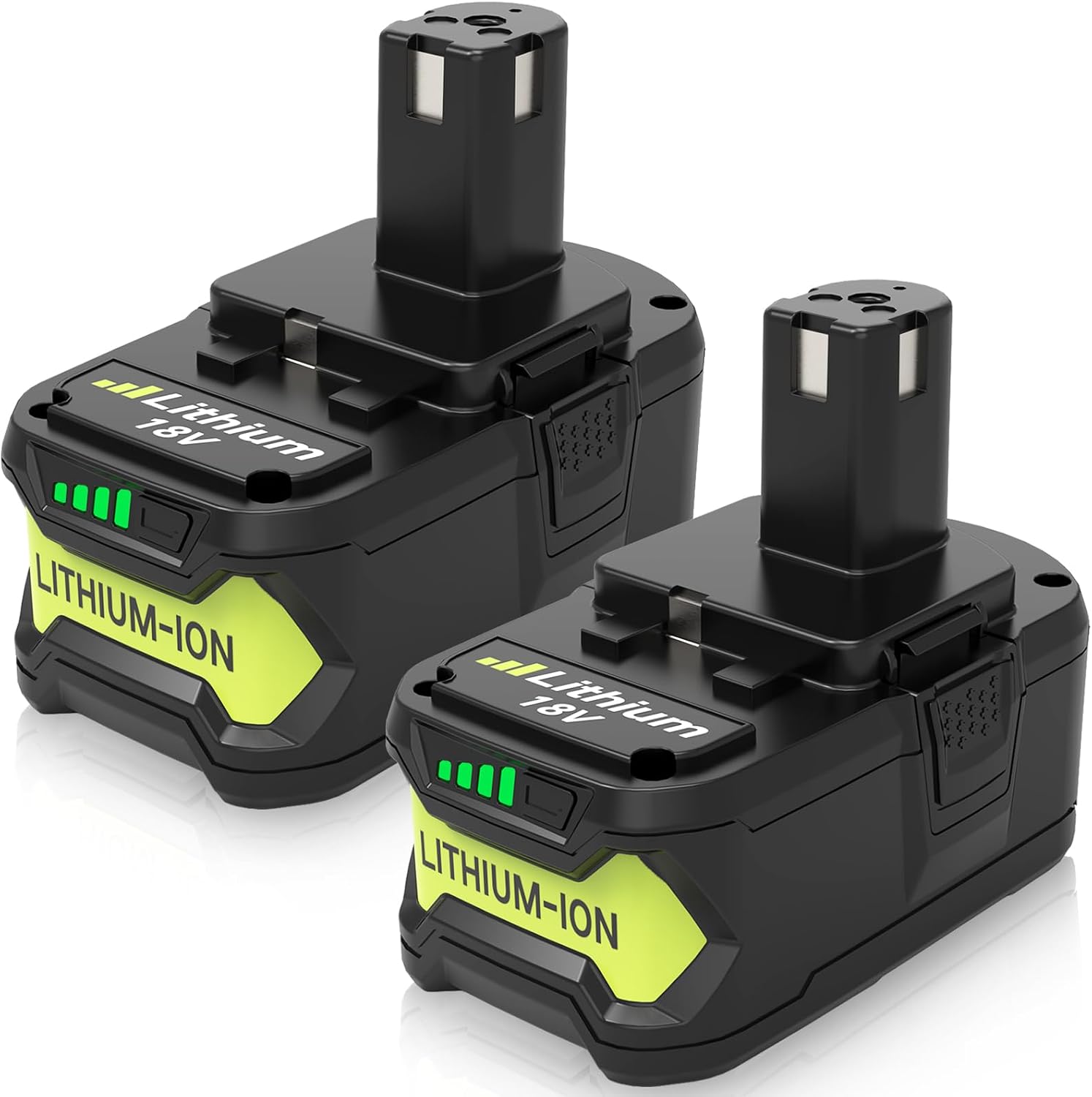 2-Pack 18V 8000mAh P108 Extended Runtime Replacement for Ryobi 18V Battery